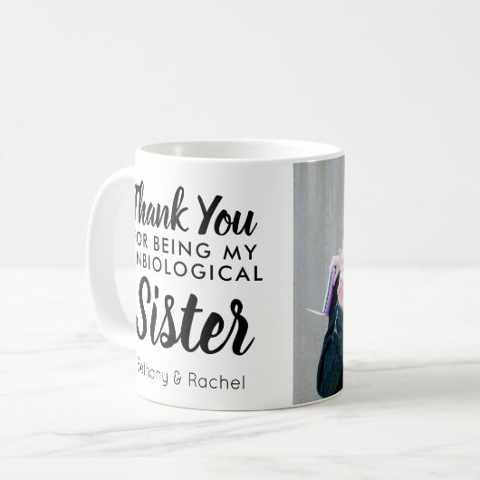 Unbiologisch zister Beste vriend Foto bedankt Koffiemok (Voorkant links)