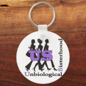 Unbiologisch zusje sleutelhanger (Voorkant)