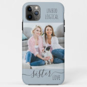 Unbiologisch Zuster Liefde Stoffig Blauw Aangepast Case-Mate iPhone Case (Achterkant)