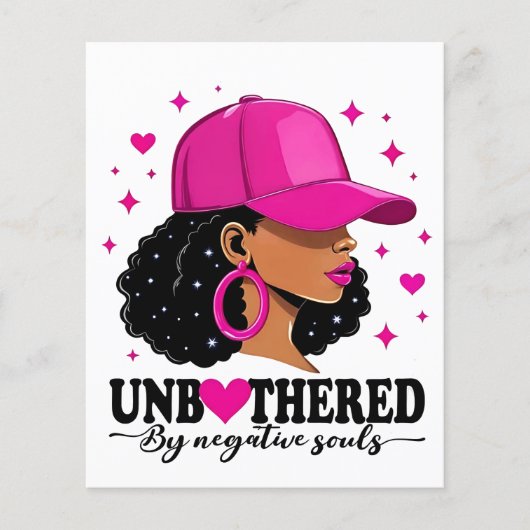 Unbothered beroemd gemaakt door Negative Souls Jun Flyer (Voorkant)