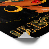 Unbothered Black Woman Melanin African Black Histo Poster (Hoek)