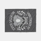 Unbothered By Negative Souls  Fleece Deken (Voorkant (Horizontaal))