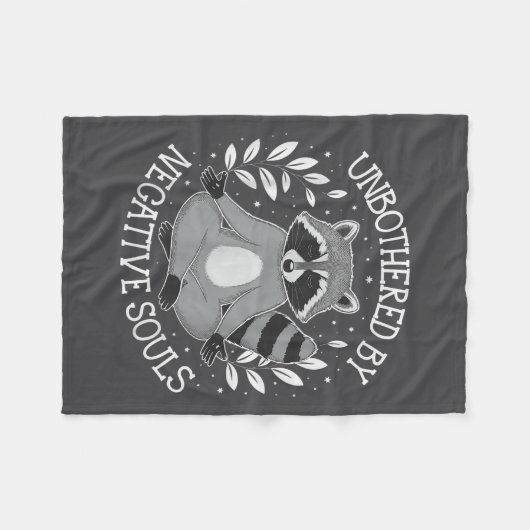 Unbothered By Negative Souls  Fleece Deken (Voorkant (Horizontaal))