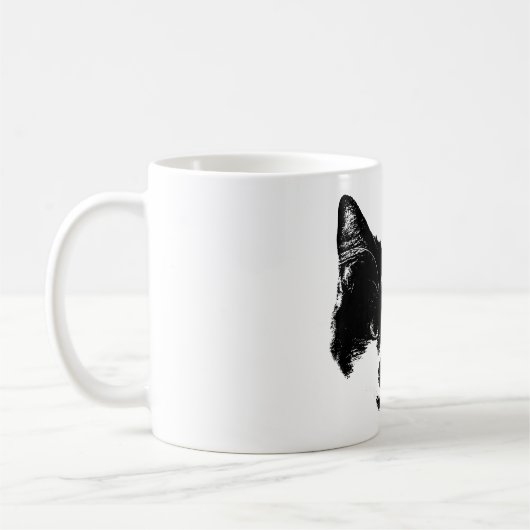 Unbothered – Ink Style Cat Koffiemok (Links)