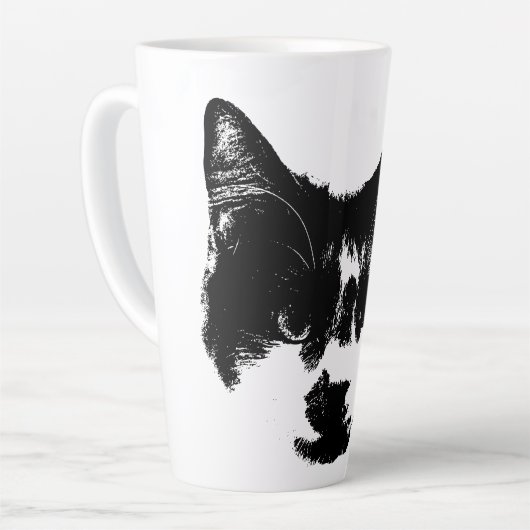 Unbothered – Ink Style Cat Latte Mok (Linkerhoek)