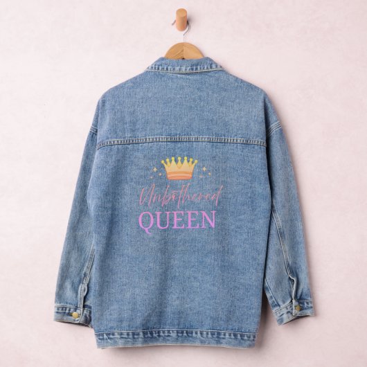 Unbothered Queen- Denim Jacket (Hangar)