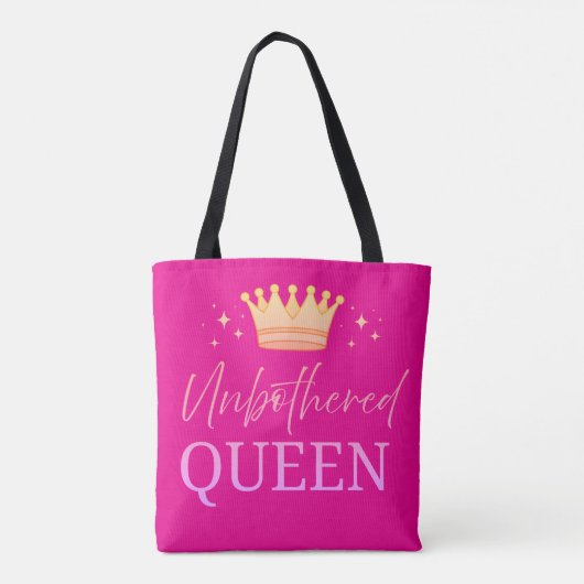 Unbothered Queen Tote Shopping Bag Tote Bag (Achterkant)