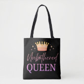 Unbothered Queen Tote Shopping Bag Tote Bag (Voorkant)