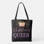 Unbothered Queen Tote Shopping Bag Tote Bag (Achterkant)