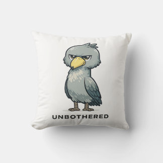 Unbothered Shoebill Bird Minimalist Funny Design Kussen