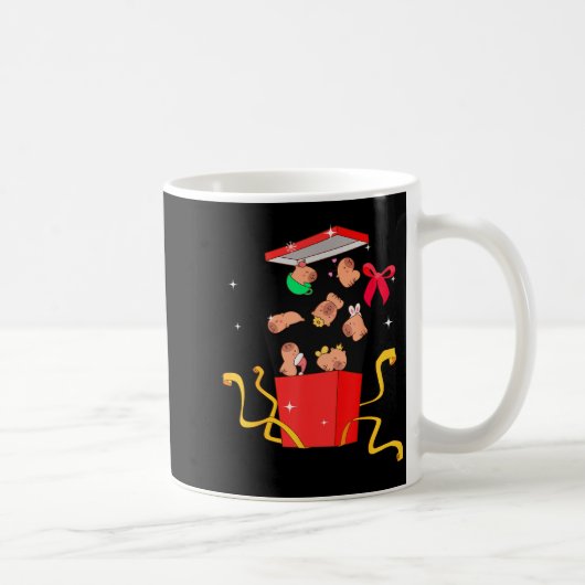 Unboxing Blind Box Capybara Pyjama Ugly Christmas  Koffiemok (Rechts)