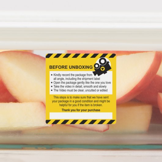 Unboxing Custom Label and Guarantee (Aangebracht)