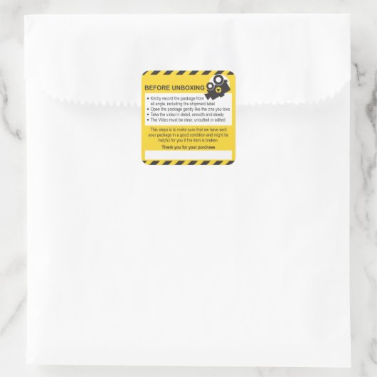 Unboxing Custom Sheet Label and Guarantee (Tas)