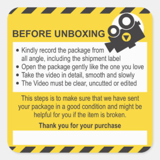 Unboxing Custom Sheet Label and Guarantee