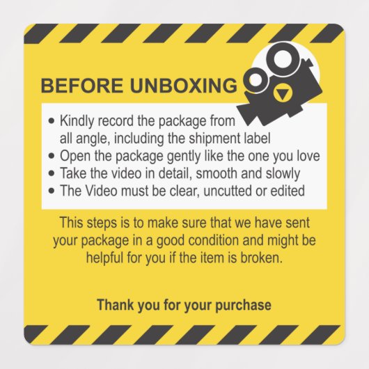 Unboxing Fixed Label and Guarantee (Design 1)