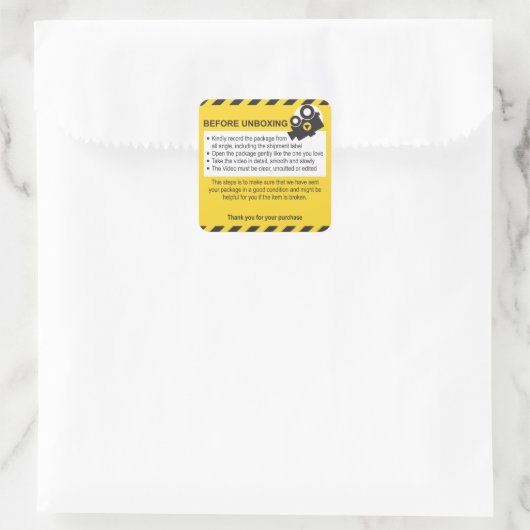 Unboxing Fixed Sheet Label and Guarantee. (Tas)