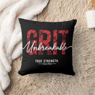 Unbreakable Grit Motivational Quote Art Kussen