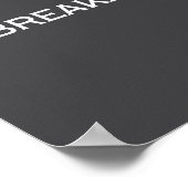 Unbreakable Insrational Motivational Saying  Poster (Hoek)