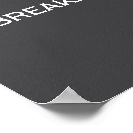 Unbreakable Insrational Motivational Saying  Poster (Hoek)