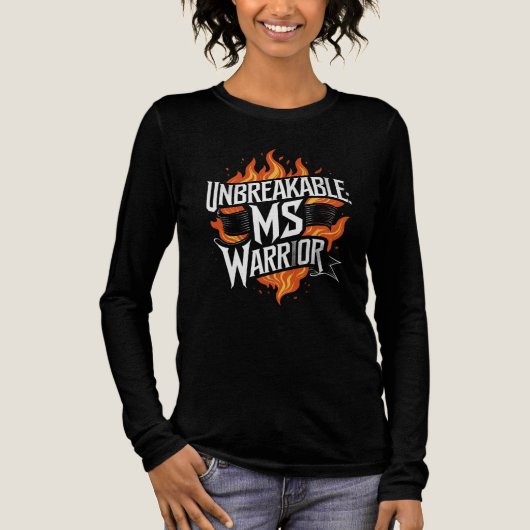 "Unbreakable: MS Warrior" Gothic T-Shirt (Voorkant)