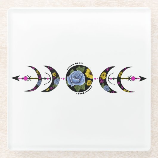 Unbreakable Nature's Cycle  Glazen Onderzetter (Voorkant)