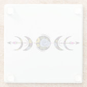 Unbreakable Nature's Cycle  Glazen Onderzetter (Achterkant)