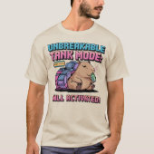 Unbreakable Tank Mode Capybara – Gaming Pixel Art (Voorkant)