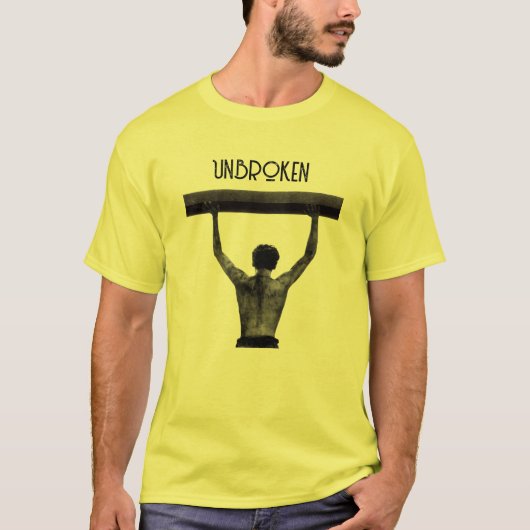 Unbroken Mannen T-Shirt - Sterkte in stijl (Voorkant)