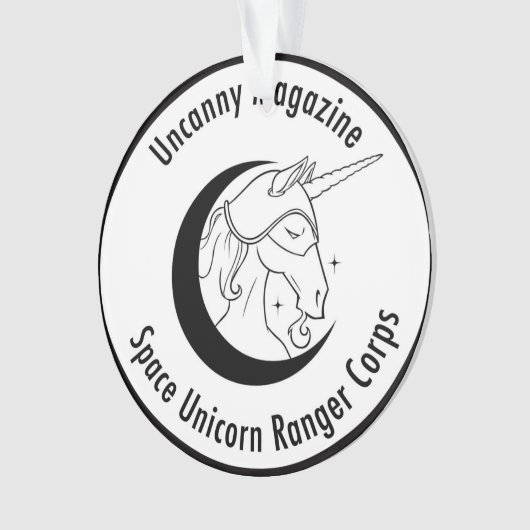 Uncanny Magazine Space Unicorn-versiering Ornament (voorkant)