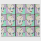 'Uncanny Valley' Schilderij op een Cadeaupapier (Vlak)