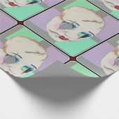 'Uncanny Valley' Schilderij op een Cadeaupapier (Hoek)