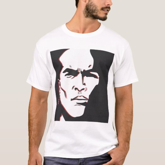 Uncas uit 1992 Laatste van de Mohikanen T-shirt (Voorkant)