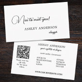 Uncensed Simple Vlogger Social Media QR Code Visitekaartje