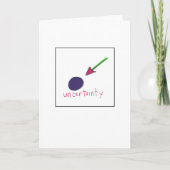 Uncertainty Greeting Card Kaart (Voorkant)