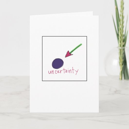 Uncertainty Greeting Card Kaart (Voorkant)