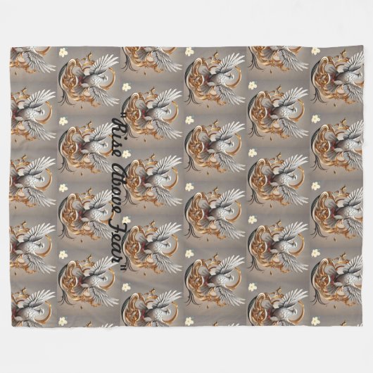 'Unchained Melody' Fleece Deken (Voorkant (Horizontaal))