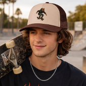 Unchained Skater Pitbull Graphic Art Skateboarding Trucker Pet