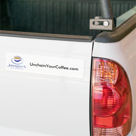 UnchainYourCoffee.com Bumpersticker (Op Truck)
