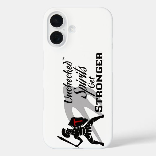 Unchecked Spirits Get Stronger - iPhone Case (Achterkant)