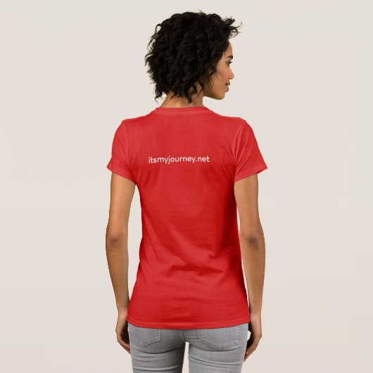 Unchecked Spirits Get Stronger - Red crew t-shirt (Achterkant volledig)