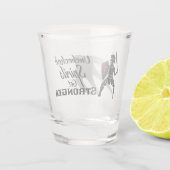 Unchecked Spirits Get Stronger - Shot glass Glas (Achterkant)