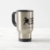 Unchecked Spirits Silver Mug Reisbeker (Voorkant links)