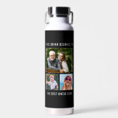 Uncle 3 Fotocollage Zwart Waterfles (Voorkant)