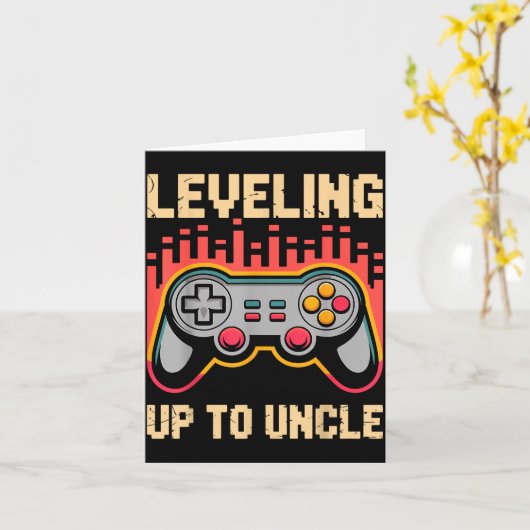 Uncle Art For Uncle Men From Niece Nephew First Ti Kaart (Gele Bloem)