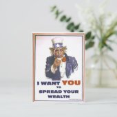 UNCLE BARACK WIL DAT U HET GEZONDHEID VERSPREID BRIEFKAART (Staand voorkant)