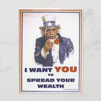 UNCLE BARACK WIL DAT U HET GEZONDHEID VERSPREID BRIEFKAART