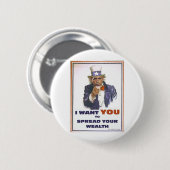 UNCLE BARACK WIL DAT U HET GEZONDHEID VERSPREID RONDE BUTTON 5,7 CM (Voorkant /achterkant)
