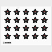 Uncle Beer Gift | Beer Lover Rood thema geschenken Ster Sticker (Vel)