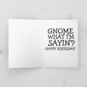 UNCLE BIRTHDAY GNOME ELF KAART (Binnen)