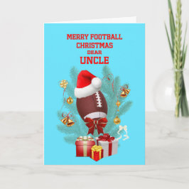 Uncle Christmas Football Feestdagen Kaart